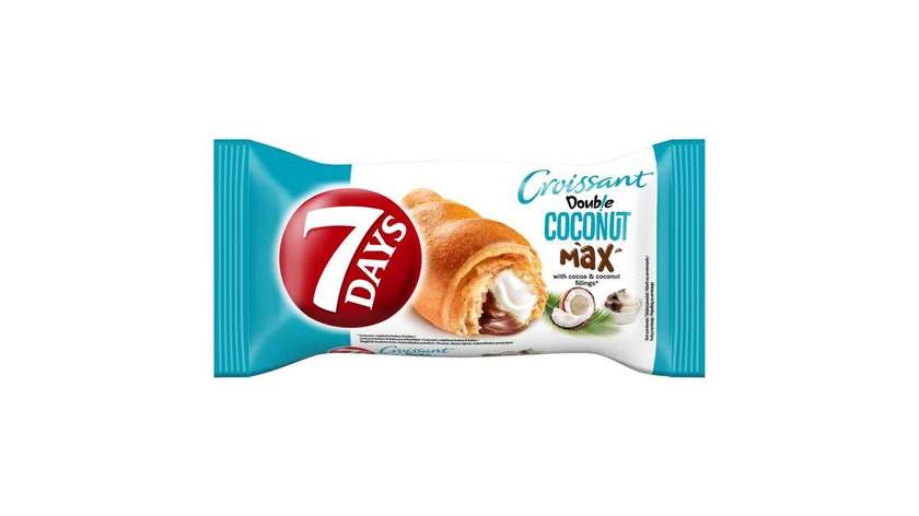 7 Days Double Max Croissant with Cocoa & Coconut Fillings 80g
