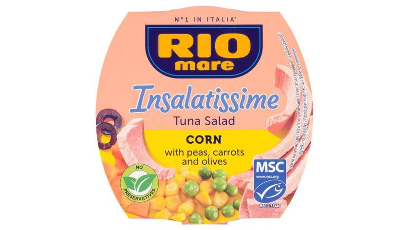 Rio Mare Insalatissime Salad with Tuna, Corn, Peas, Carrots and Olives 160g