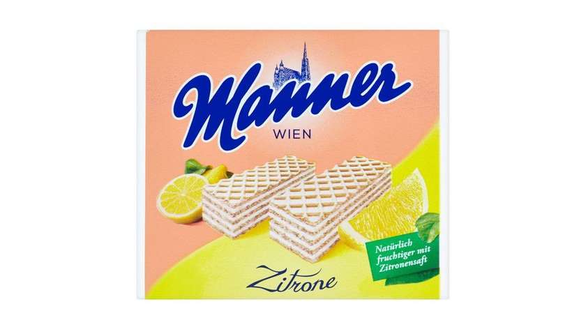 Manner Crispy Wafers with Creamylemon Filling 75g