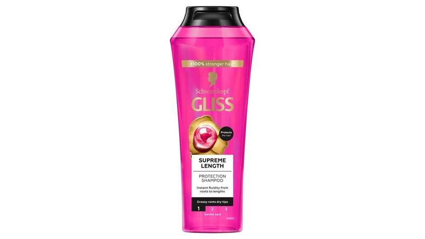 Schwarzkopf Gliss Supremelength Shampoo with Biotin Complex + Peony Flower Extract 400ml