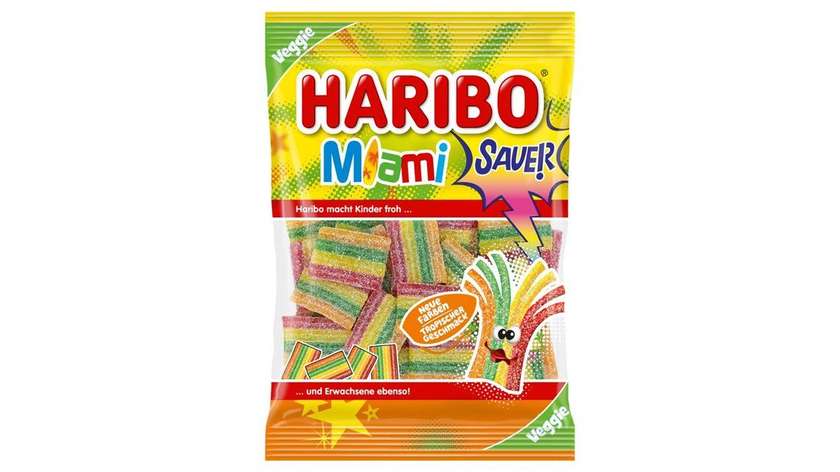 Haribo Miami Sauer Jelly with Fruit Flavors 175g