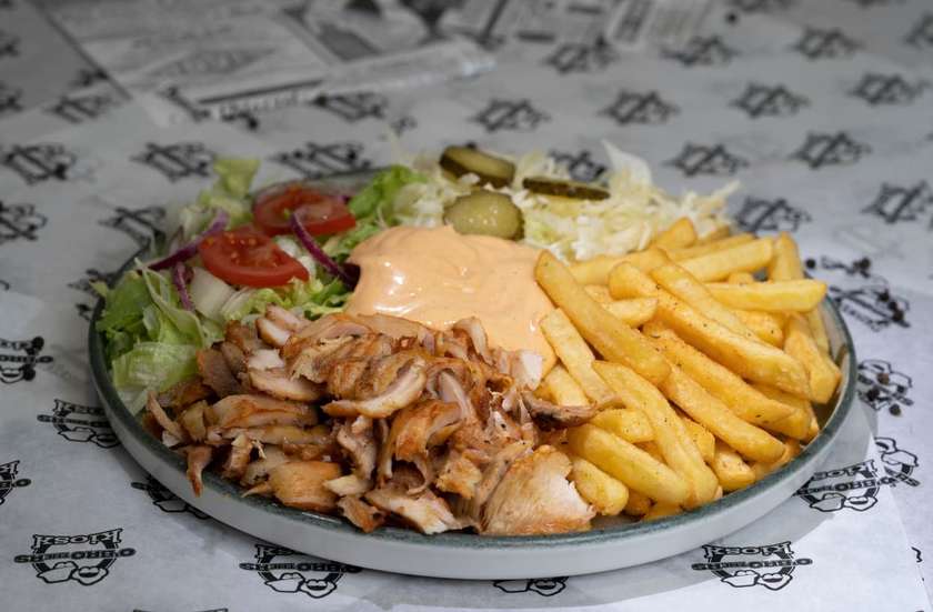 Shawarma on a plate