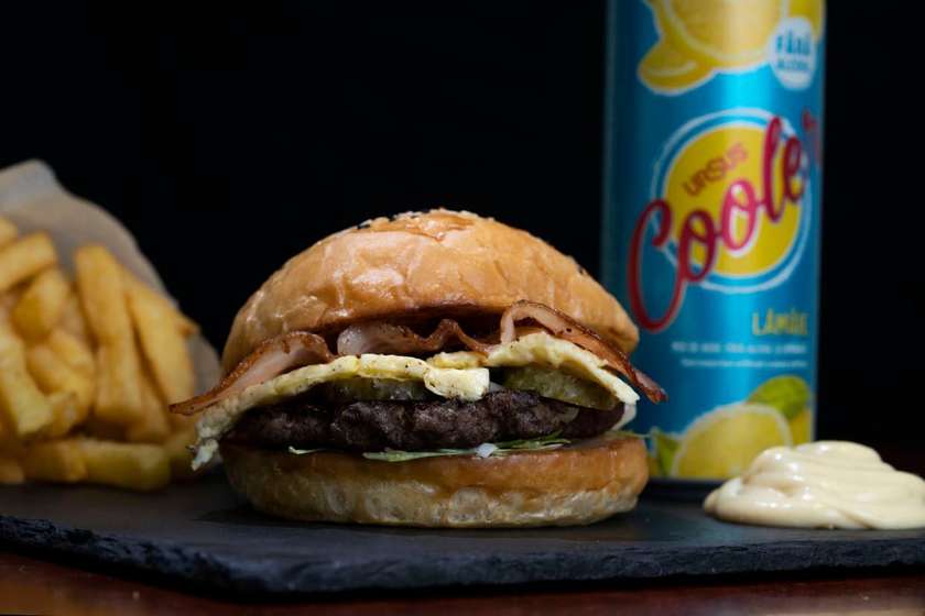 Kiosk Hamburger Meal