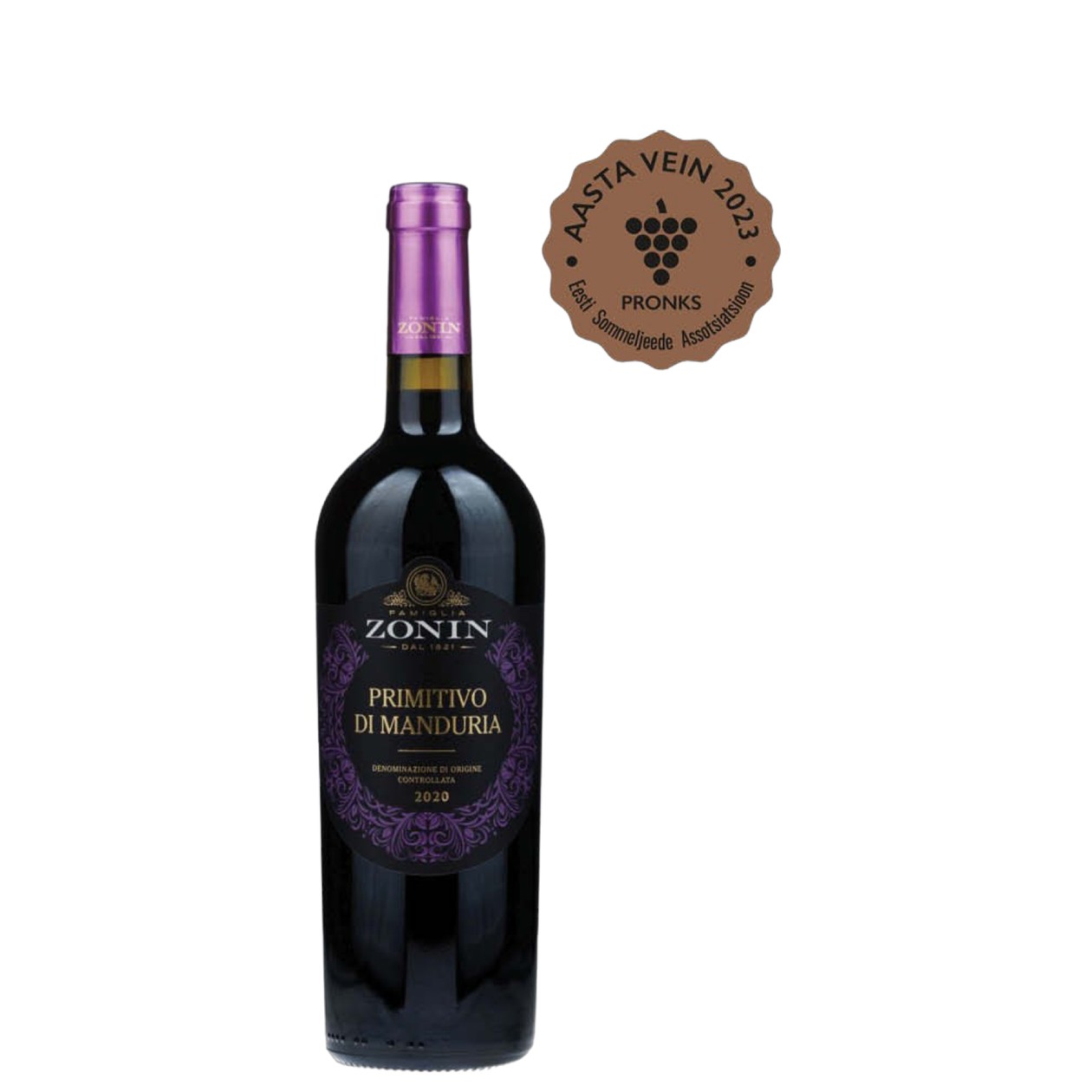 Zonin, Primitivo Di Manduria 14.5%, 0,75l