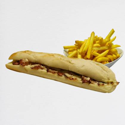Baguete Bacon com Batata Frita