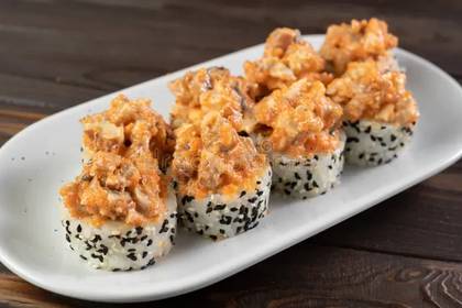 Crispy Volcano Roll
