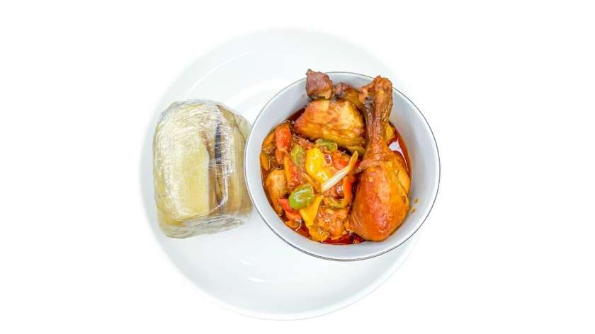 Ghana Gravy Stew + 1 kenkey/banku Only ( select Protein of Choice )