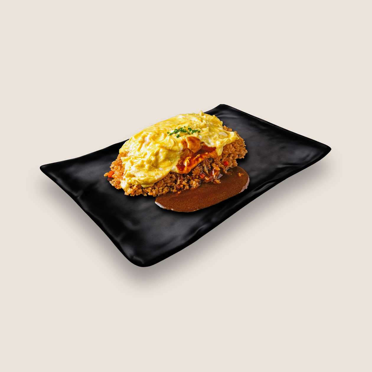 Prawn Omurice