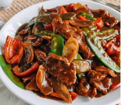 Sezchuan beef with veges