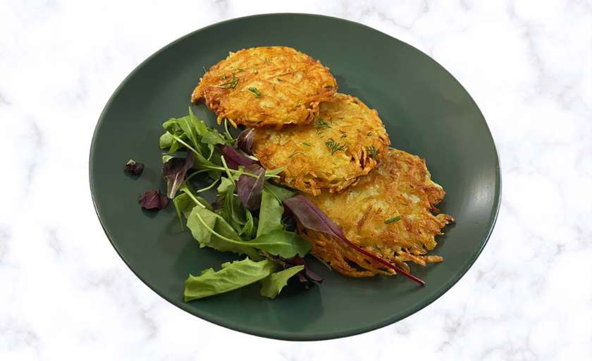 Crispy potato pancakes