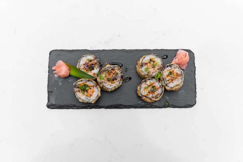 Spicy Salmon Tempura Maki