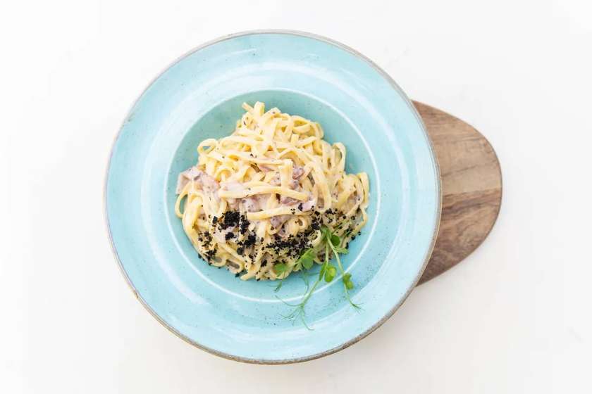 Tagliatelle Carbonara cu Trufe