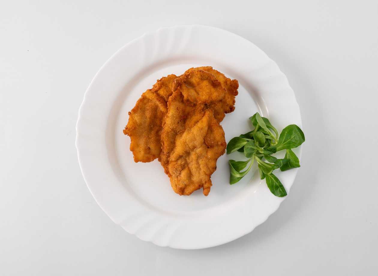 Fried Pork Schnitzel from Collar