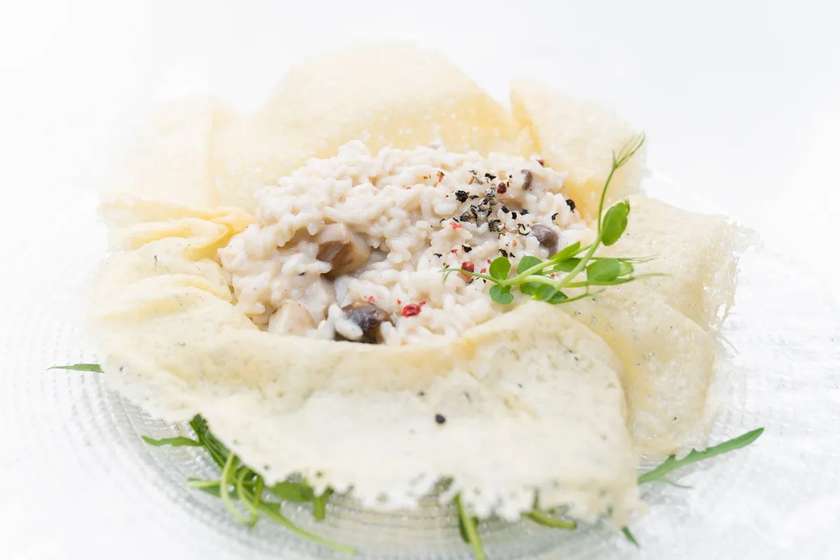 Risotto in Crusta de Parmezan