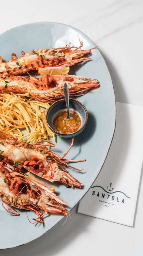 Grilled Tiger Prawns Platter