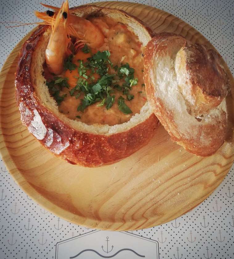 Seafood Açorda with Sêmea
