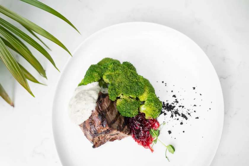 Muschi de Vită Maturat cu Sos de Branza, Dulceata Ardei