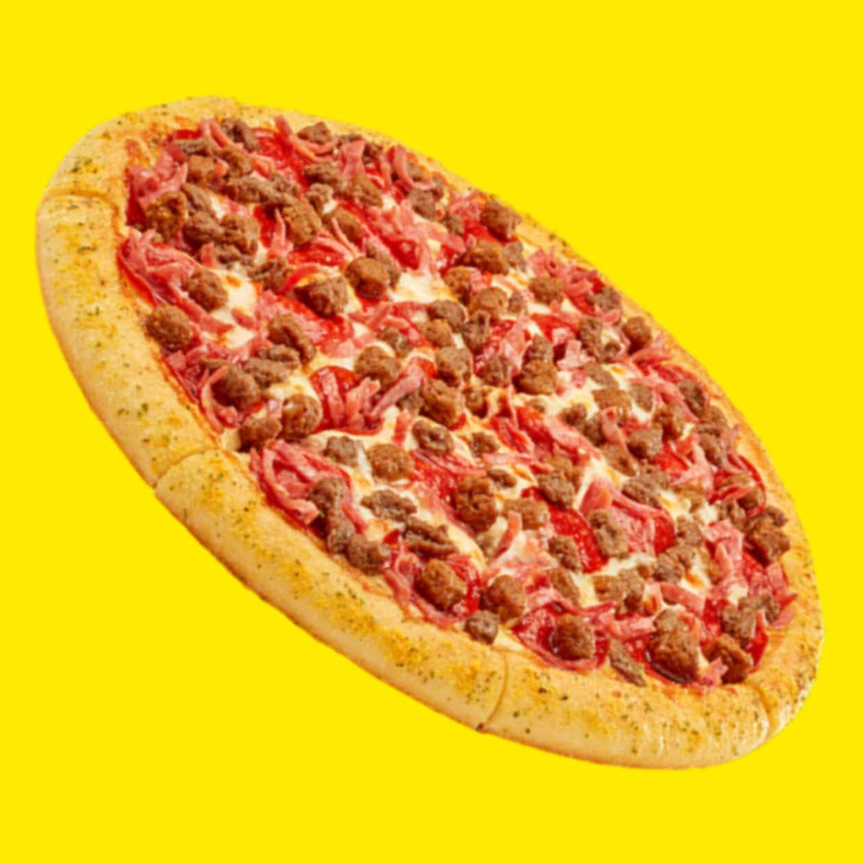 KUŞBAŞILI ETLİ PENDİRLİ PİZZA  ( 25 cm.)  🍕♥️🔥