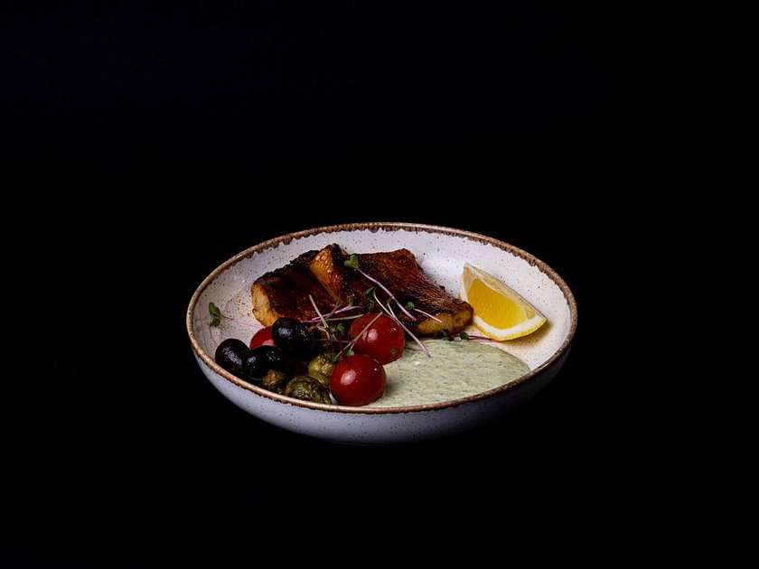 Baked zander fillet