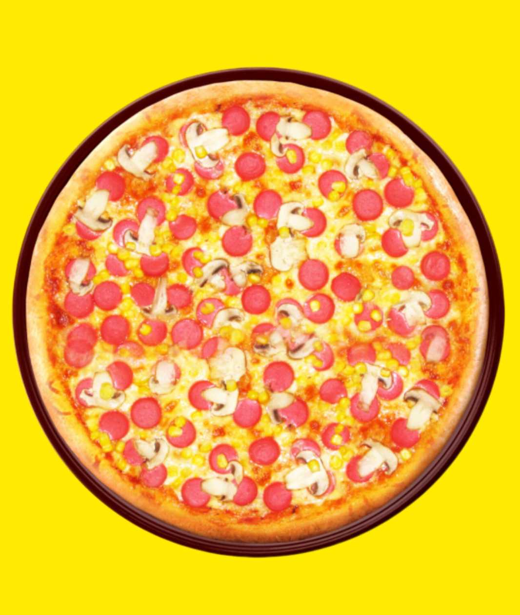SOSİSLİ 🍄 Mantarlı 🍕PENDİRLİ 🍕 PİZZA  (25  cm.)  🍕