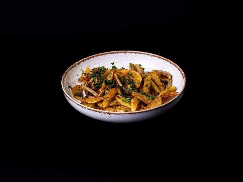 Fried Potatoes with Mushrooms