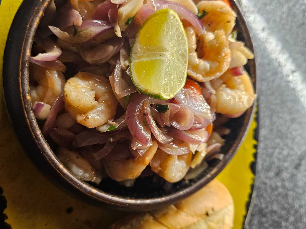 Mexican Jambalaya with shrimp and chorizo