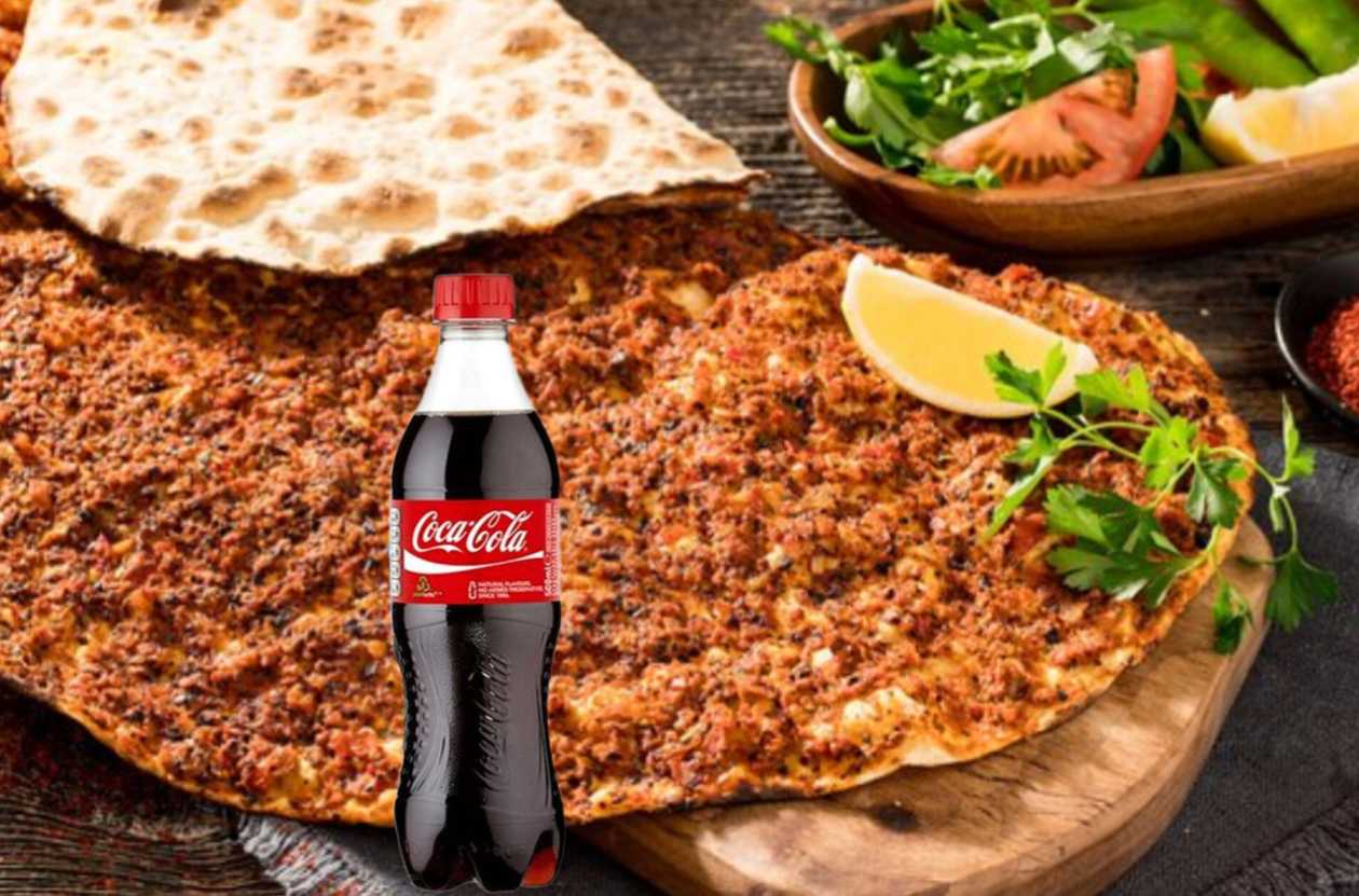 2 LAHMACUN  ( 35 cm.) + COLA (300 ml.)
