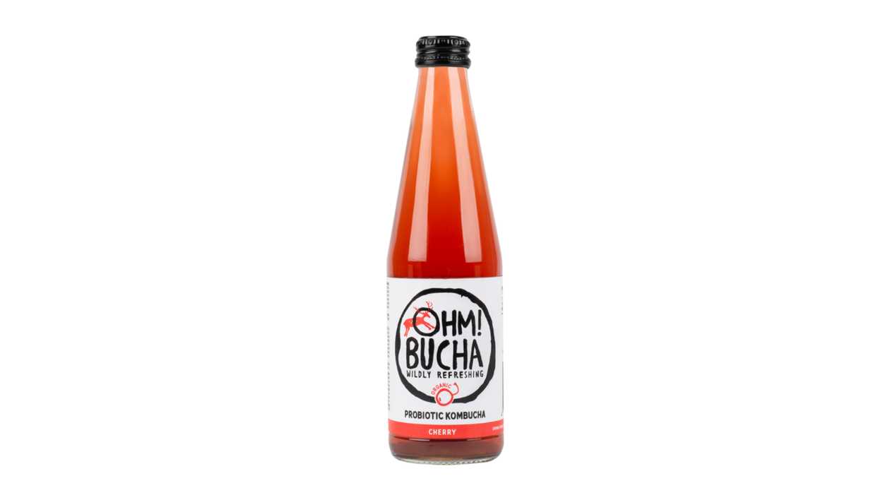 Ekologiška vyšnių skonio kombučia 350 ml