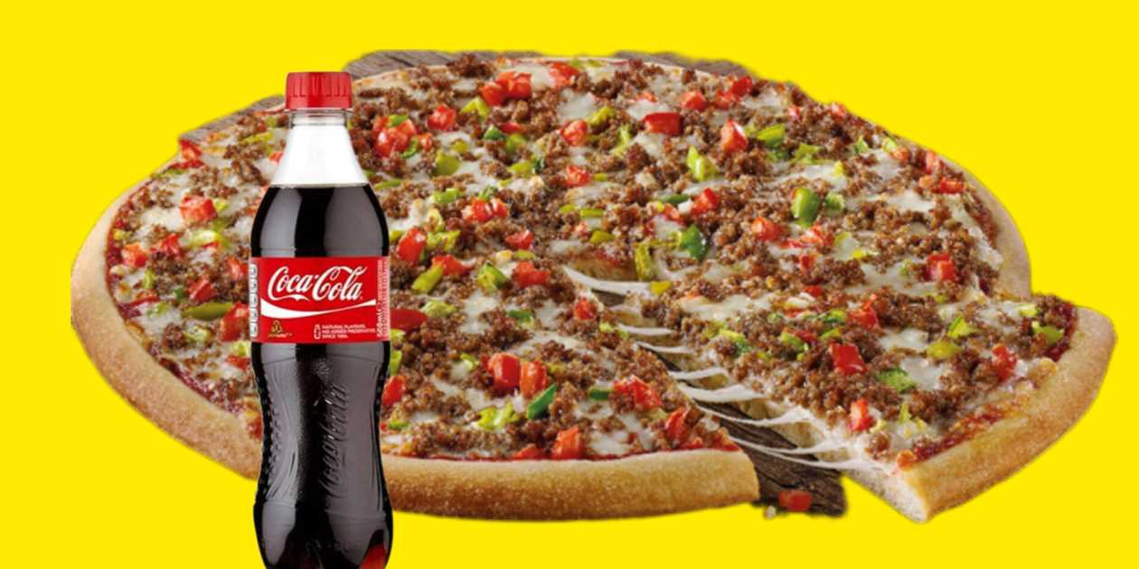 KIYMALI 🍕 PENDİRLİ 🍕 PİZZA  ( 25 cm.)  COLA (300 ml.)