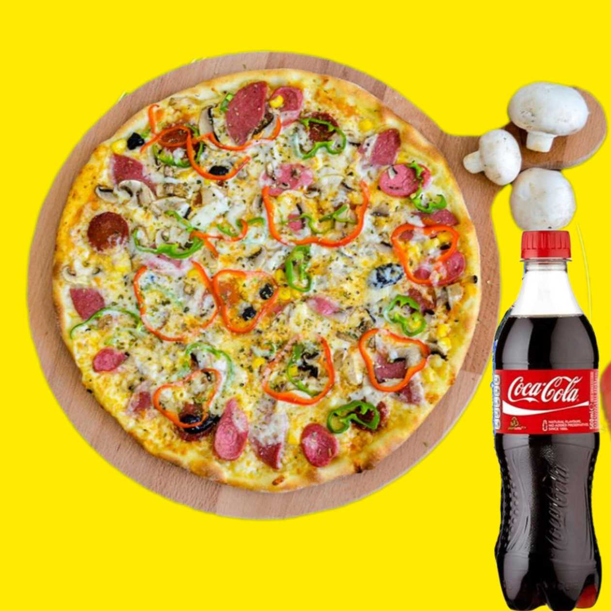 KARIŞIK,🍕PİZZA   ( 25 cm.) 🍕 COLA (300 ml.)