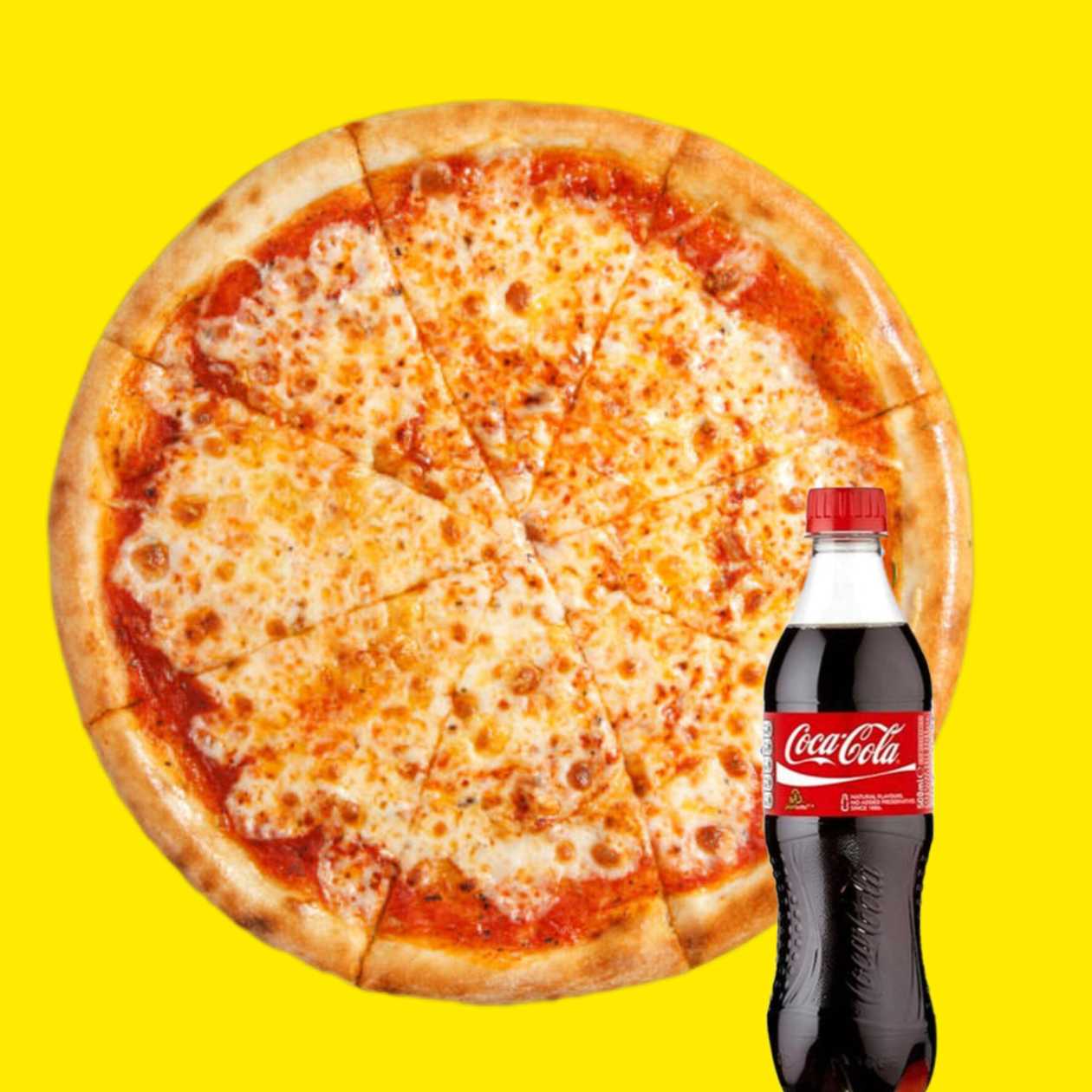 MARGARİTA🍕PİZZA  ( 25 cm.)  🍕 COLA (300 ml.)