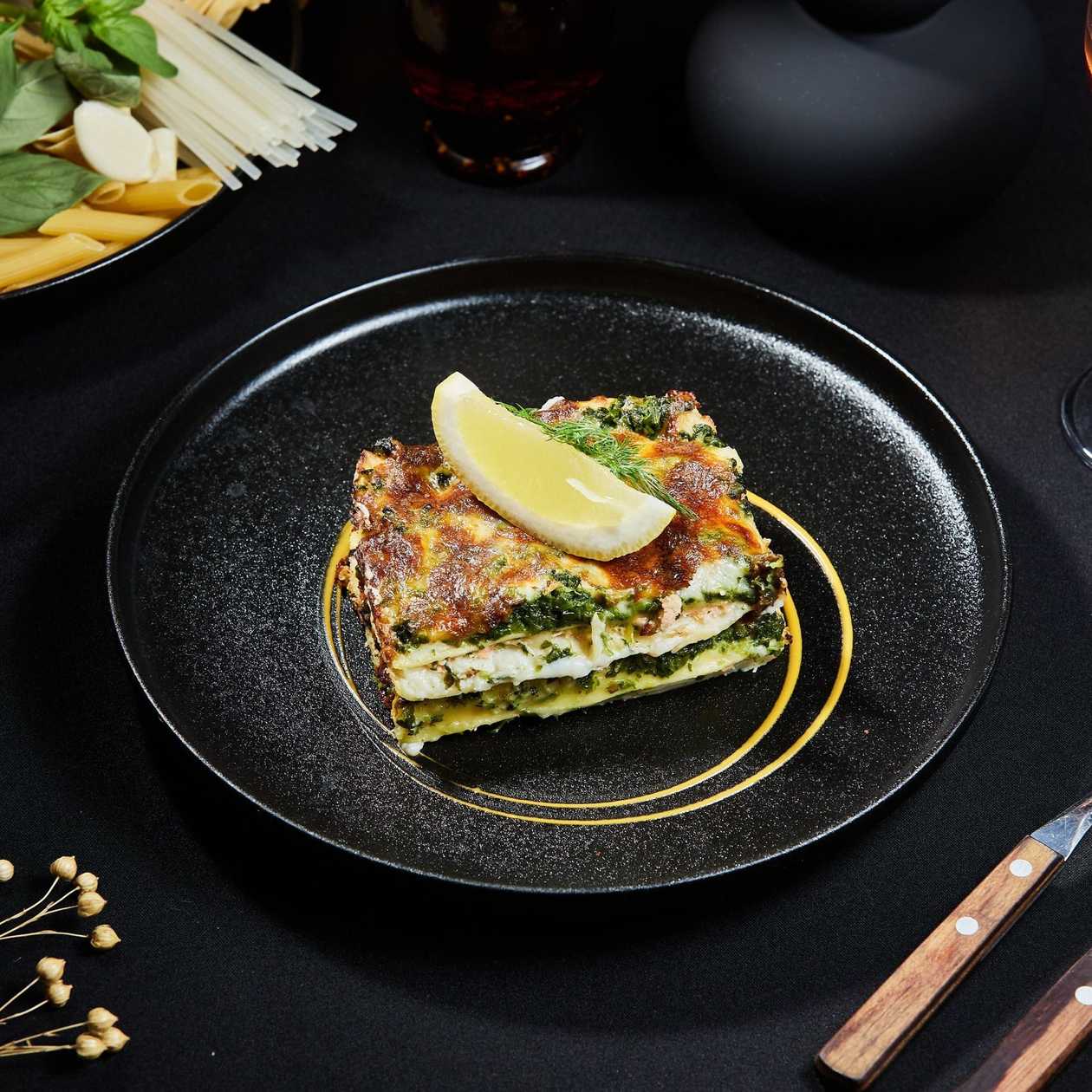 Lasagna cu Somon si Spanac