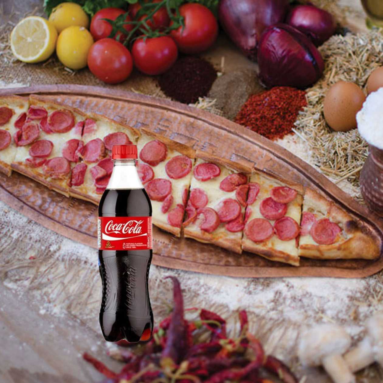 SOSİSLİ PENDİRLİ  PİDE + İçecek (300 ml.)