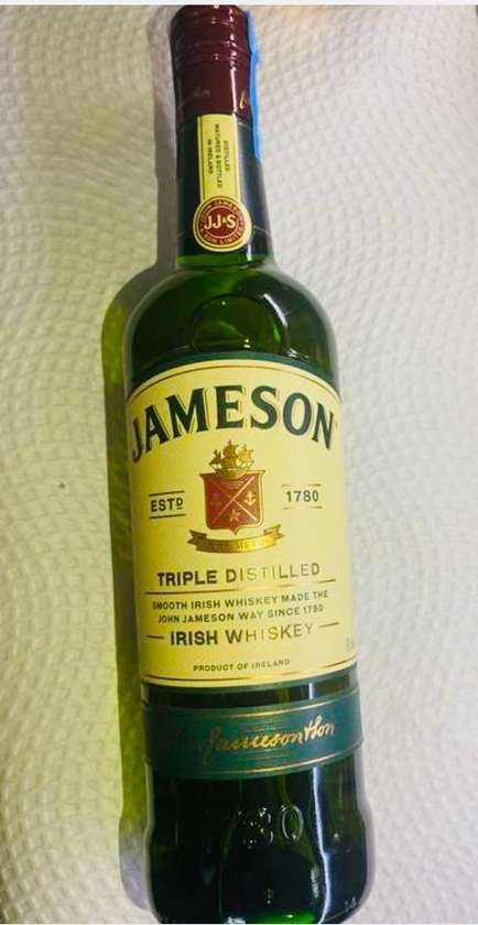 Jameson (Irish whiskey) Triple distilled 40%