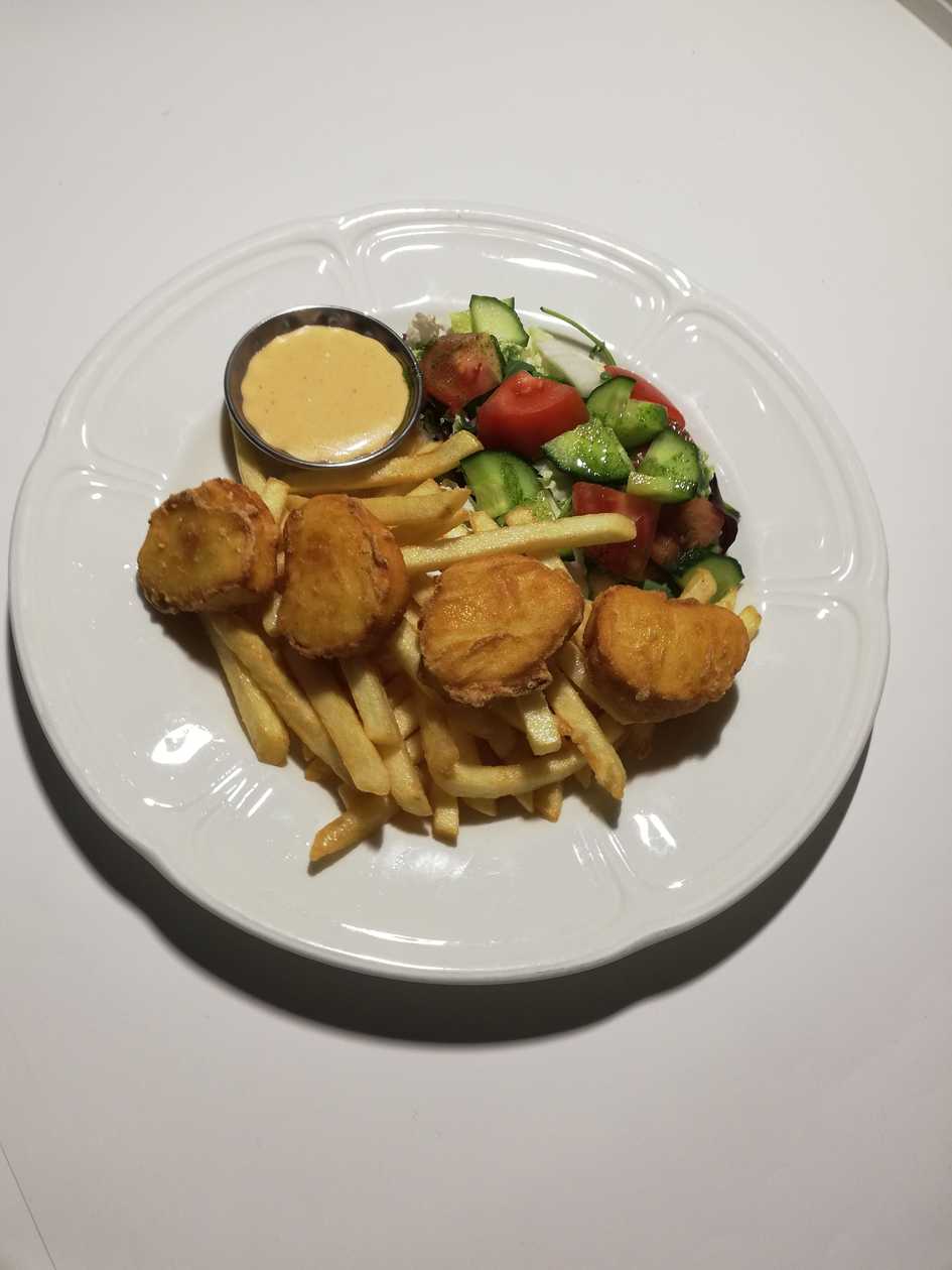 Chicken nuggets with french fries