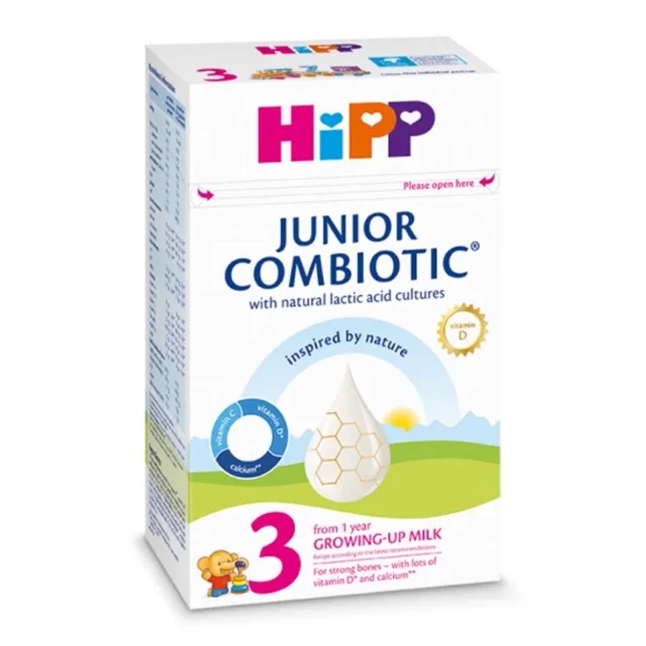 Milteliai pieno mišiniui ruošti HiPP3 COMBIOTIC (nuo 12 mėn.), 500 g