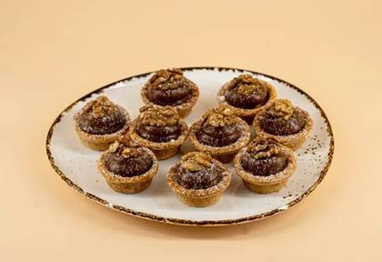 SALTED CARAMEL AND WALNUT MINI TARTERS