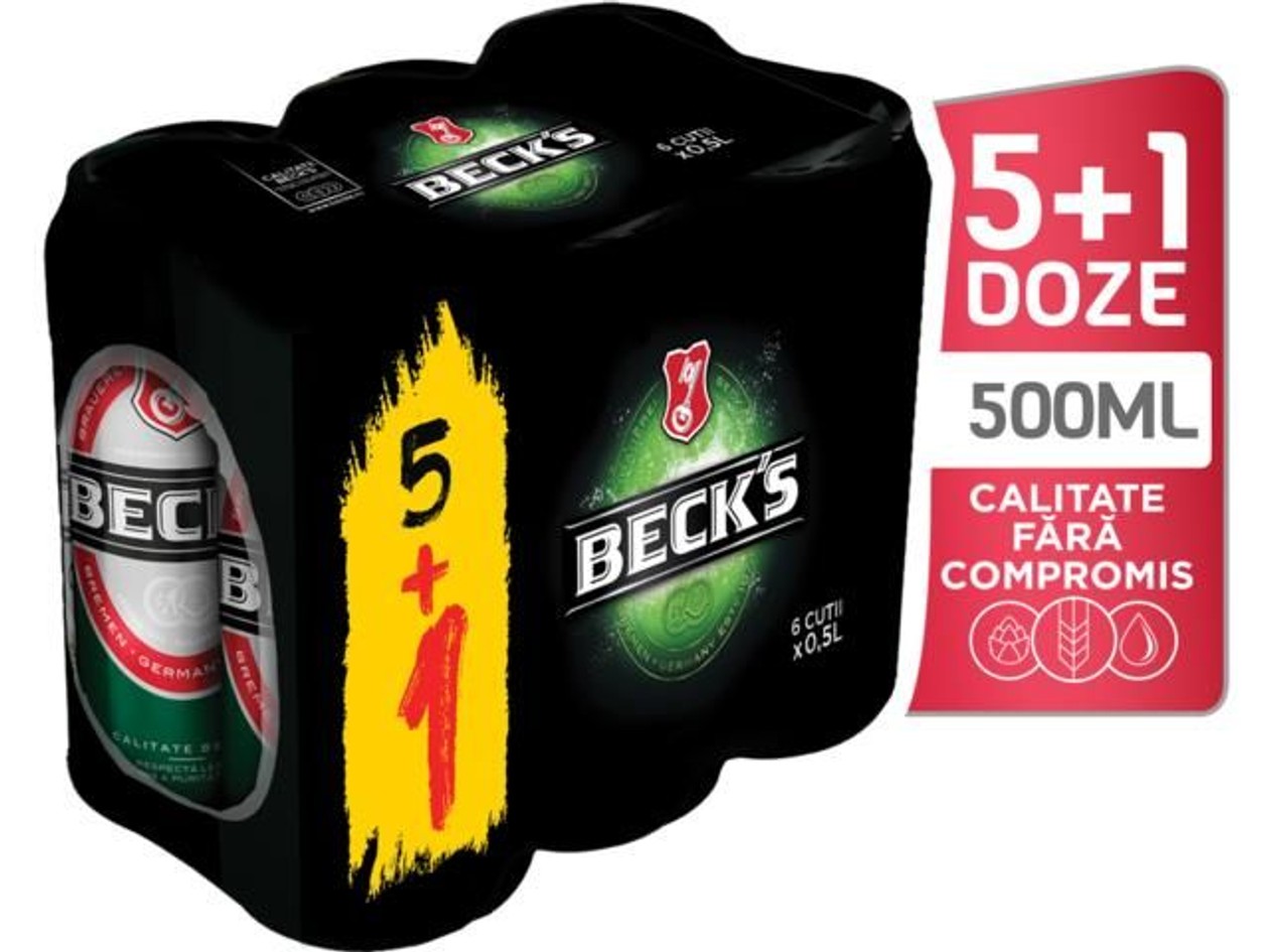 Bere blonda Beck's 6 buc x 0.5L
