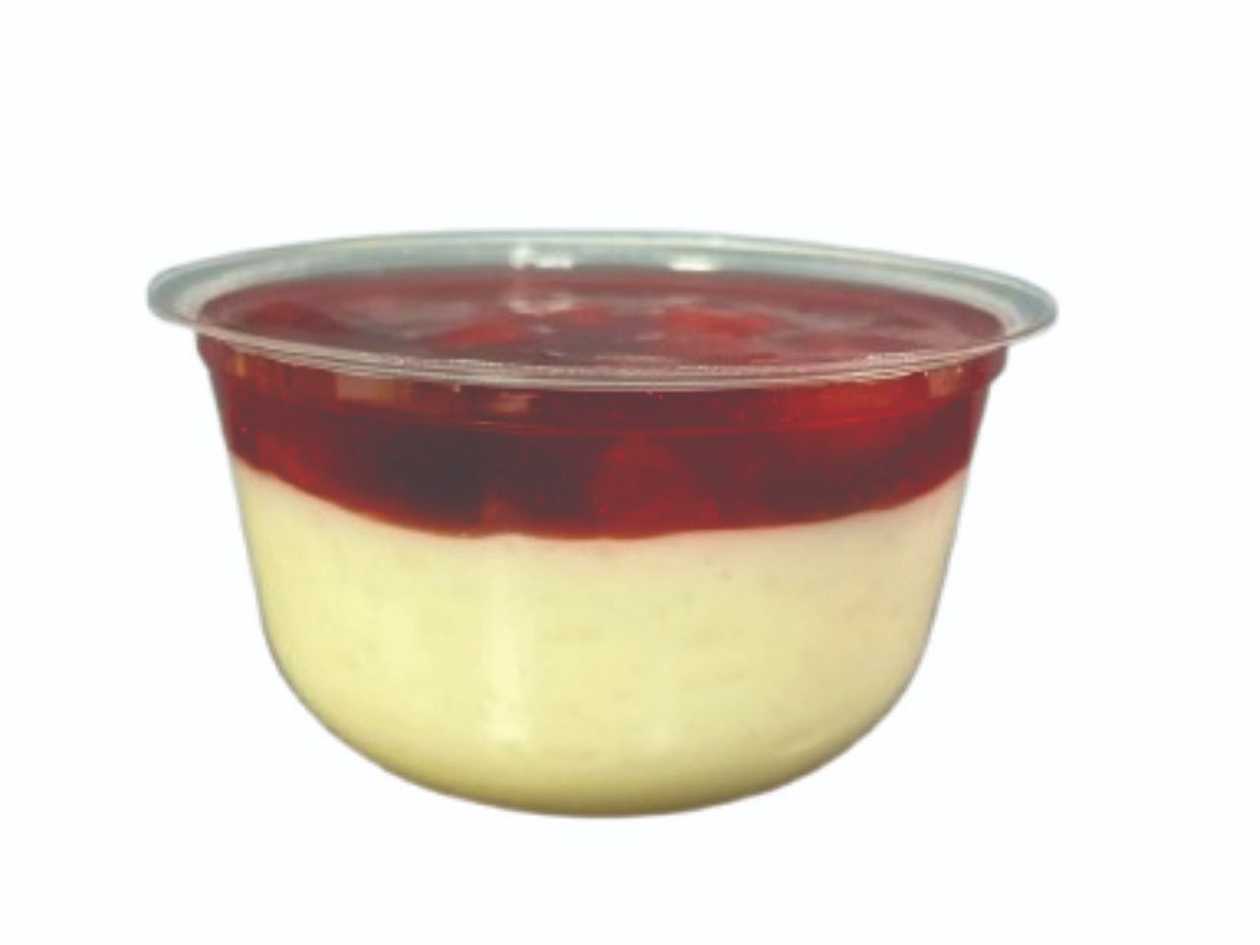 Budinca de orez cu toping de fructe de padure 180g