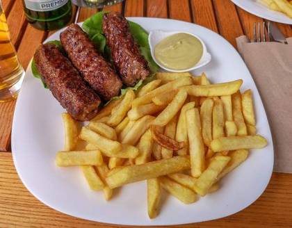 Grill Minced Meat Rolls Meal