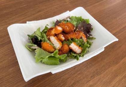 M116.Salada de Gambas Panadas