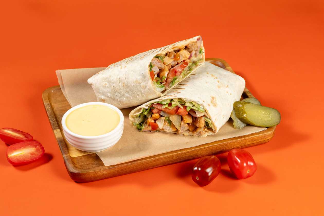 Mixed Shawarma With Cheddar