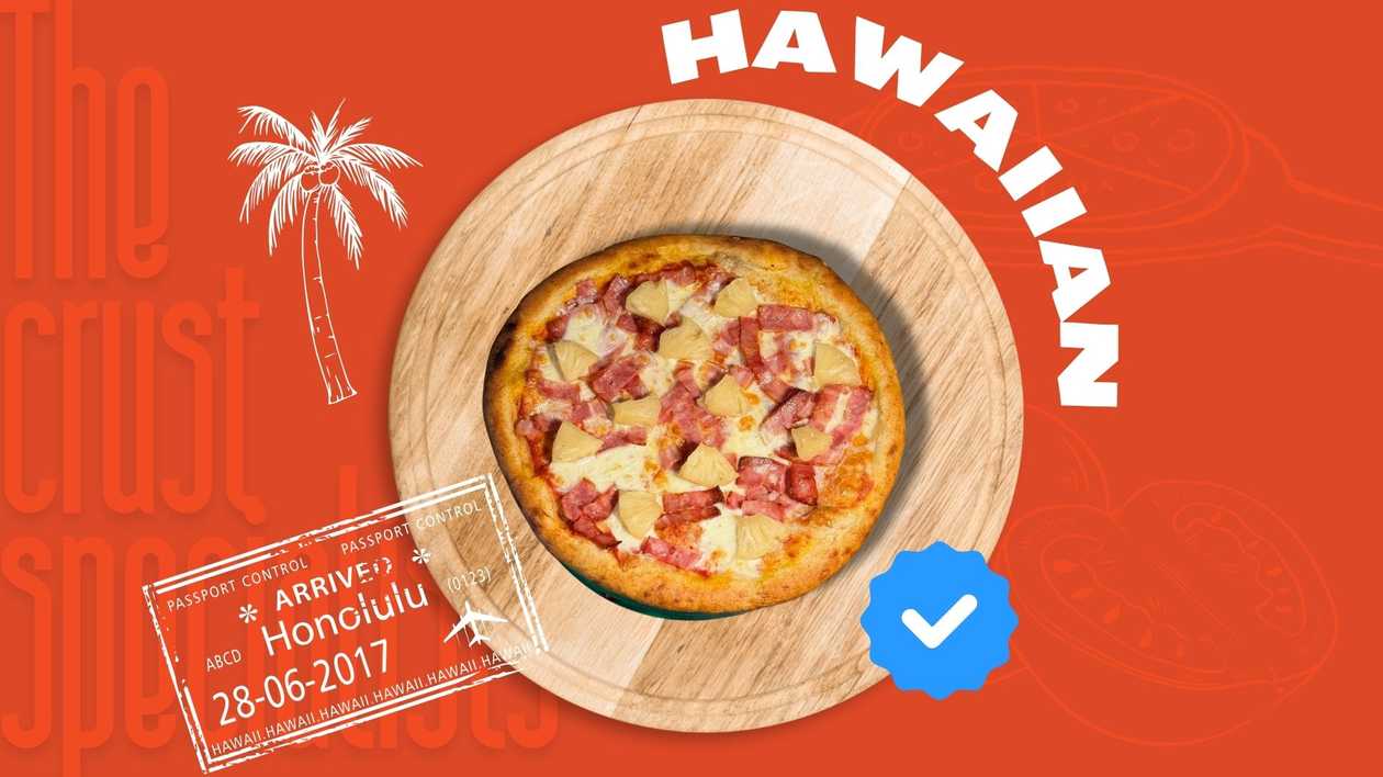 Small Cheesy Crust Hawaiian Pizza 🌺