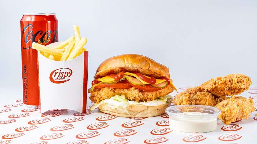 New York sandwich set + three spicy wings