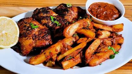 Chicken Chips Masala