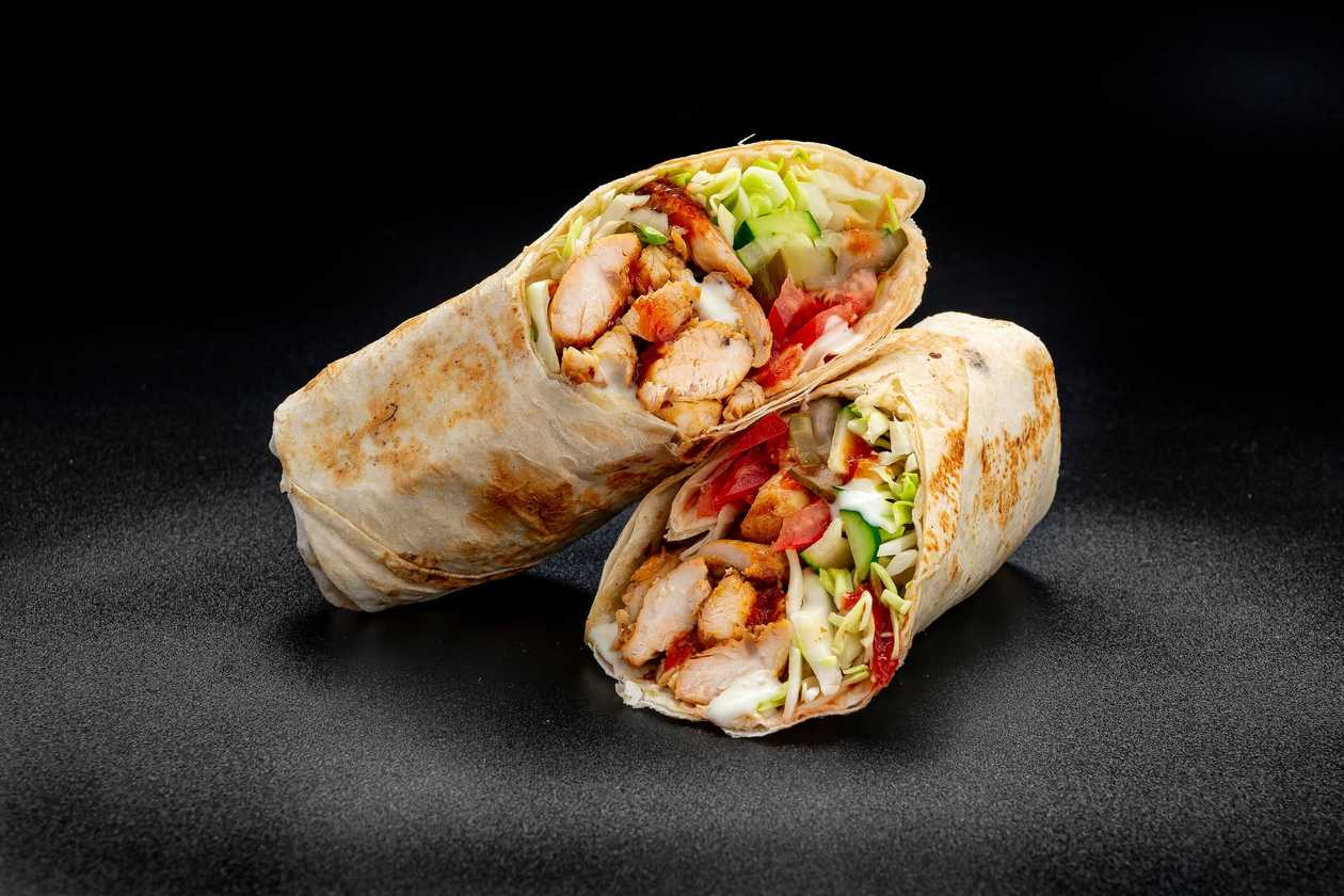 Chicken shawarma with cheese