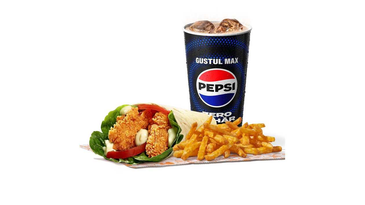 Chicken Wrap Large Meal