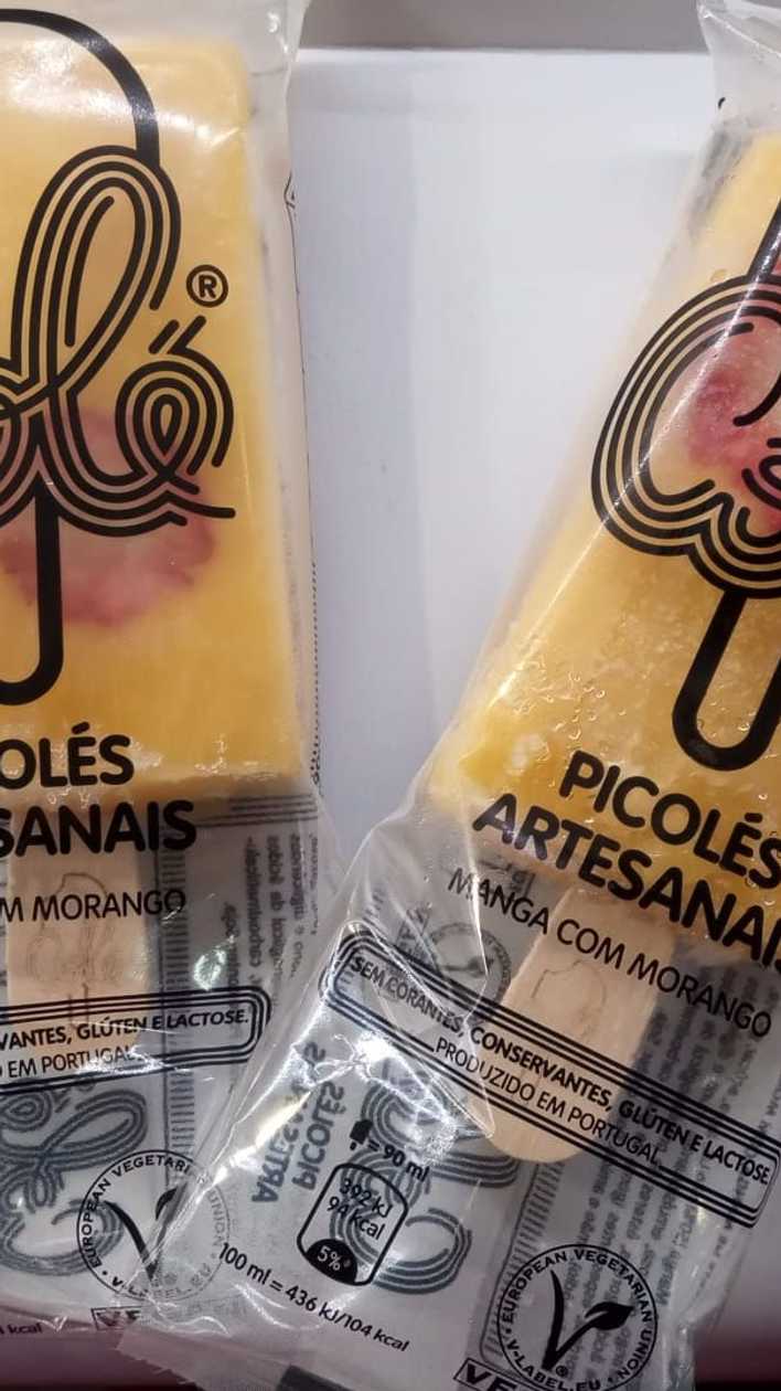 Artisanal Popsicle - Mango with Strawberry 🥭🍓