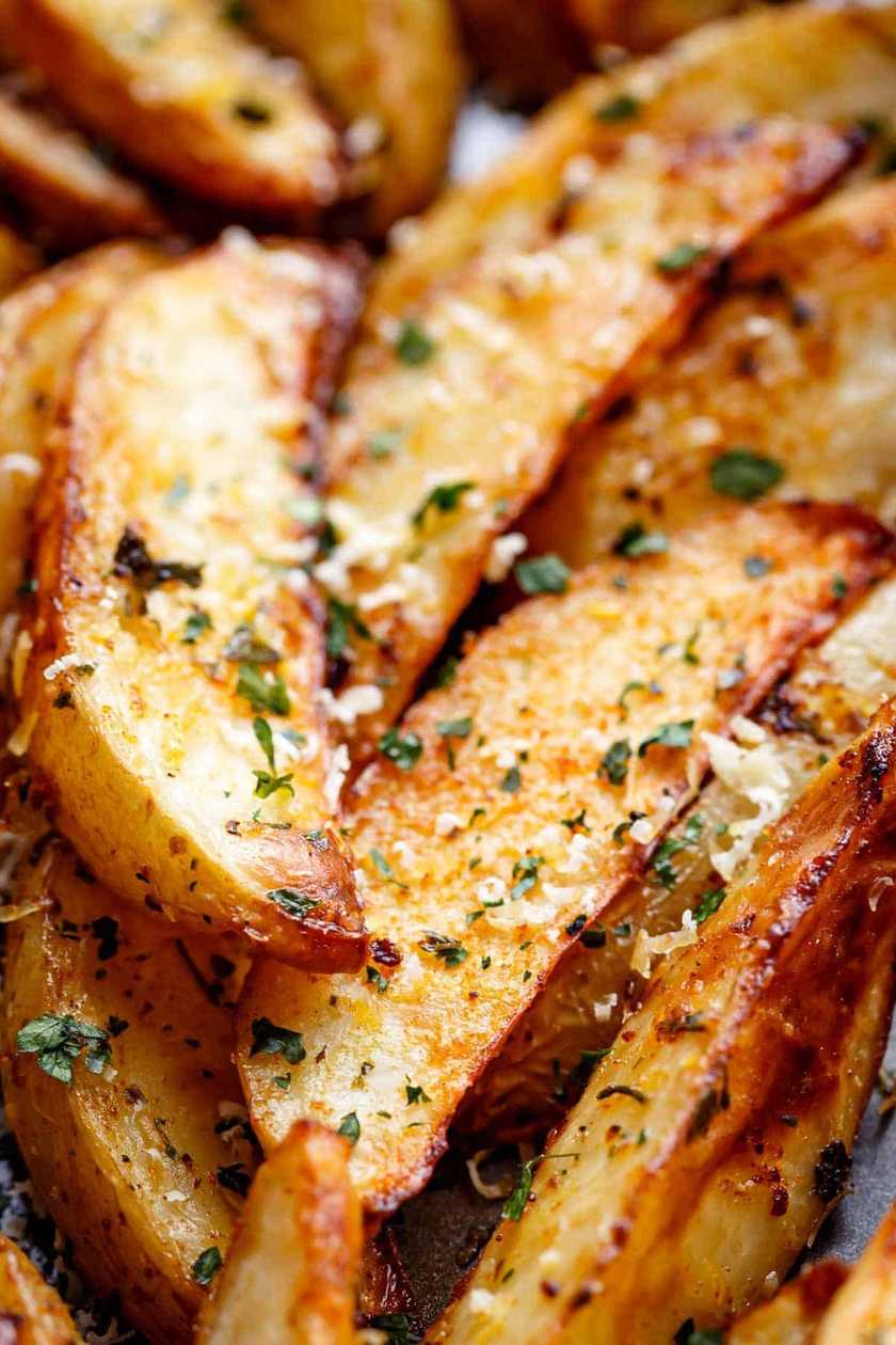 Garlic flavored fries
