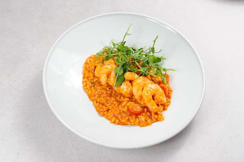 Risotto with Tiger Shrimps